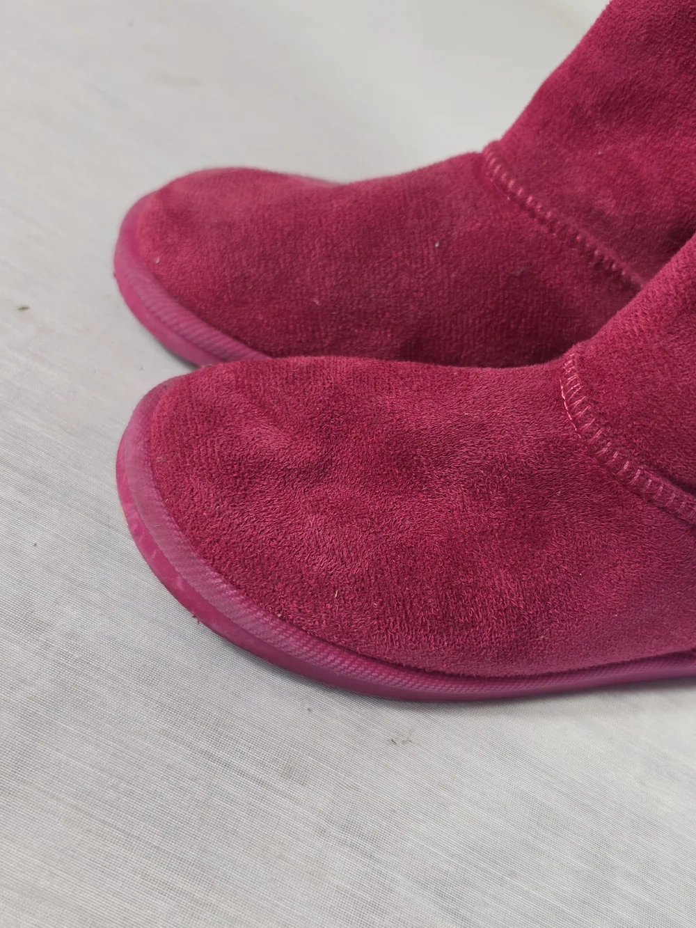 fabkids Magenta Suede Girls' Pull-On Boots